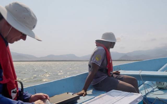 Madagascar Dean Obroin On Boat Water Sampling